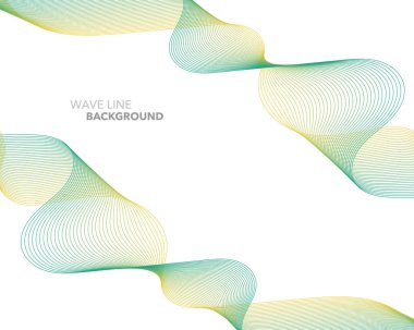 Zarif soyut vektör web degrade dalga çizgi fütüristik stili 