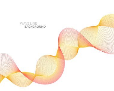 Zarif soyut vektör web degrade dalga çizgi fütüristik stili 