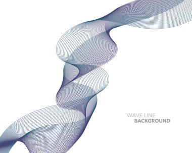 Zarif soyut vektör web degrade dalga çizgi fütüristik stili 