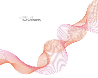 Zarif soyut vektör web degrade dalga çizgi fütüristik stili 