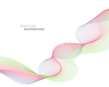 Zarif soyut vektör web degrade dalga çizgi fütüristik stili 