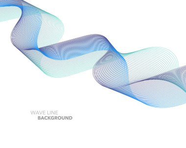 Zarif soyut vektör web degrade dalga çizgi fütüristik stili 