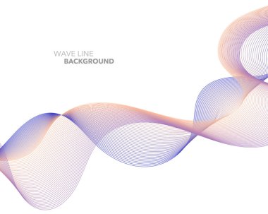 Zarif soyut vektör web degrade dalga çizgi fütüristik stili 