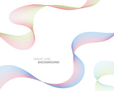 Zarif soyut vektör web degrade dalga çizgi fütüristik stili 