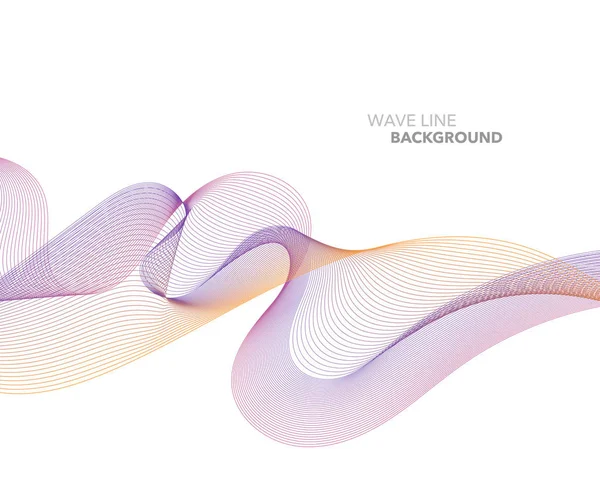 Zarif soyut vektör web degrade dalga çizgi fütüristik stili 