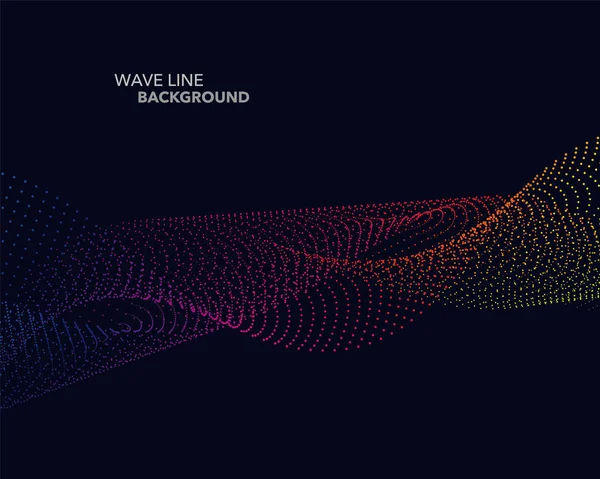 Zarif soyut vektör spektrum gökkuşağı degrade dalga noktalı çizgi 