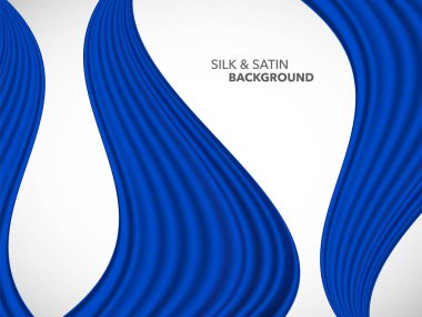 Soyut vektör dalga ipek saten kumaş açılış ceremon için