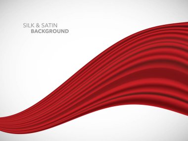 Soyut vektör dalga ipek saten kumaş açılış ceremon için