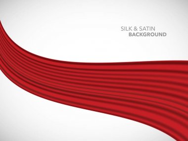 Soyut vektör dalga ipek saten kumaş açılış ceremon için