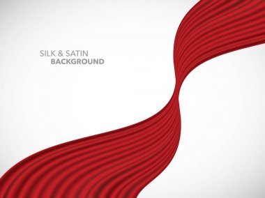 Soyut vektör dalga ipek saten kumaş açılış ceremon için