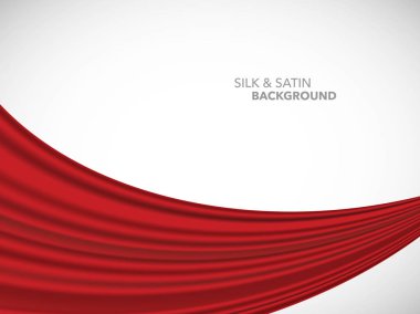 Soyut vektör dalga ipek saten kumaş açılış ceremon için
