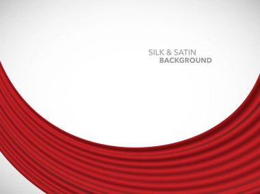 Soyut vektör dalga ipek saten kumaş açılış ceremon için