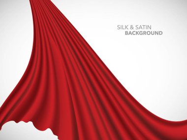 Soyut vektör dalga ipek saten kumaş açılış ceremon için