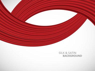 Soyut vektör dalga ipek saten kumaş açılış ceremon için