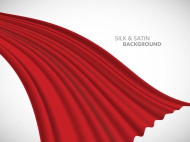 Soyut vektör dalga ipek saten kumaş açılış ceremon için