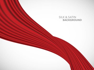 Soyut vektör dalga ipek saten kumaş açılış ceremon için