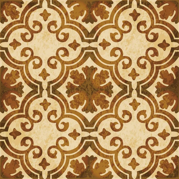 Retro marrón acuarela textura grunge sin costuras espiral de fondo — Archivo Imágenes Vectoriales
