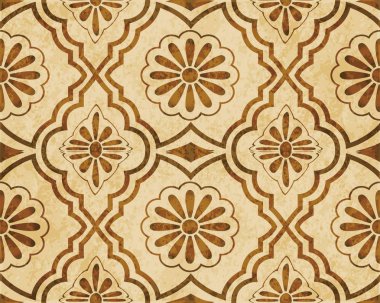 Retro kahverengi suluboya doku grunge sorunsuz arka plan daisy 