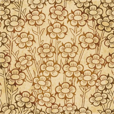 Retro kahverengi suluboya doku grunge sorunsuz arka plan