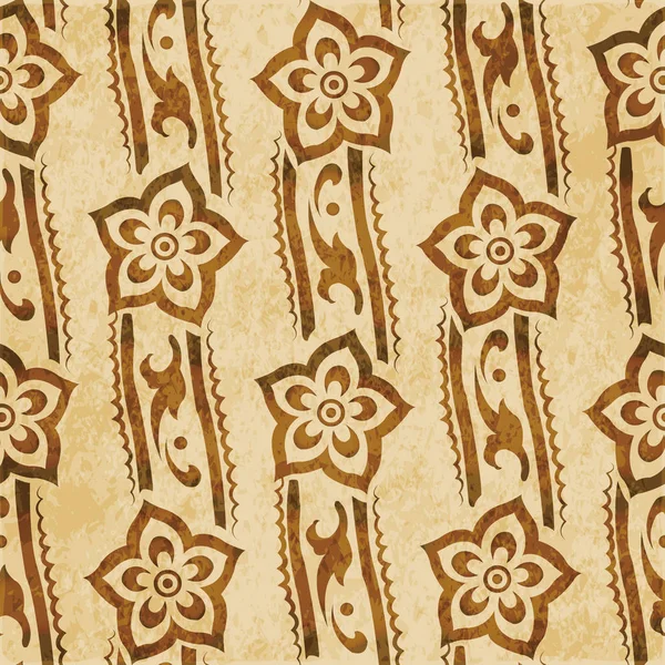 Ретро-коричневый акварель текстуры гранж бесшовный фон — стоковый вектор