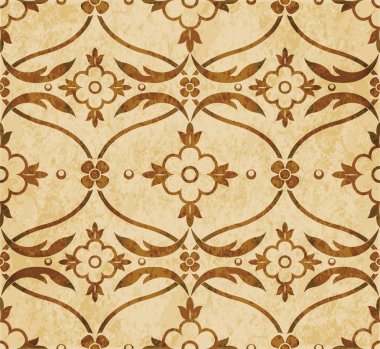 Retro kahverengi suluboya doku grunge sorunsuz arka plan