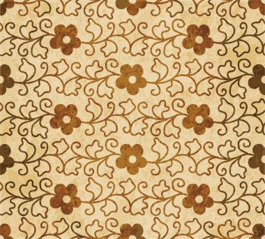 Retro kahverengi suluboya doku grunge sorunsuz arka plan