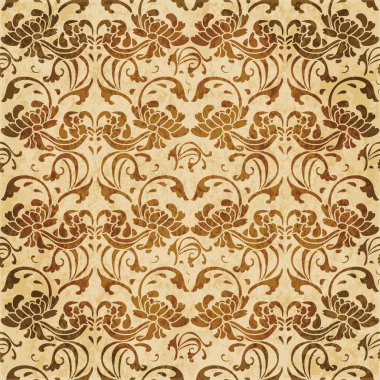 Retro kahverengi suluboya doku grunge sorunsuz arka plan