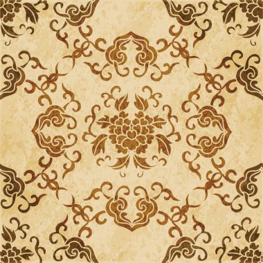 Retro kahverengi suluboya doku grunge sorunsuz arka plan