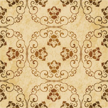 Retro kahverengi suluboya doku grunge sorunsuz arka plan