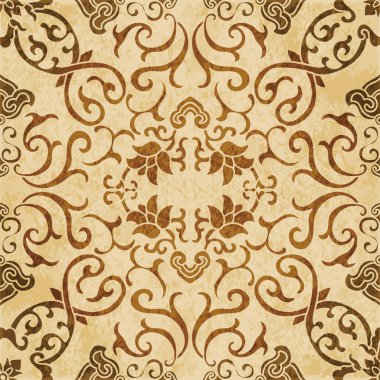 Retro kahverengi suluboya doku grunge sorunsuz arka plan