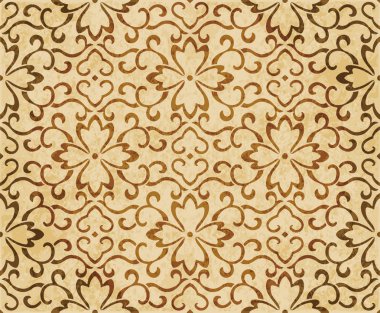 Retro kahverengi suluboya doku grunge sorunsuz arka plan