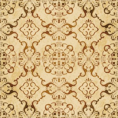 Retro kahverengi suluboya doku grunge sorunsuz arka plan