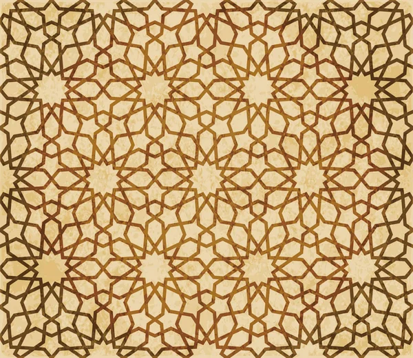Retro kahverengi Islam sorunsuz geometri desen arka plan Doğu s