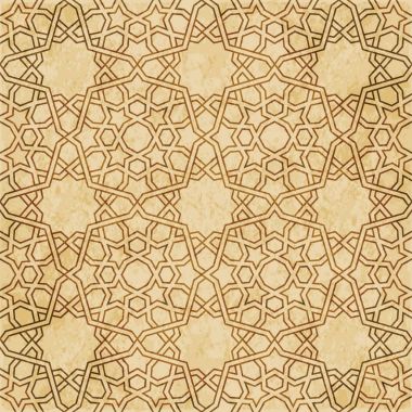 Retro kahverengi Islam sorunsuz geometri desen arka plan Doğu s