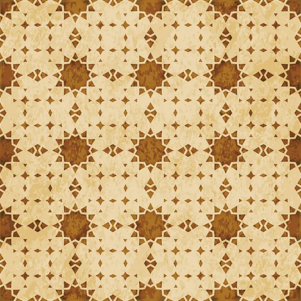 Retro kahverengi Islam sorunsuz geometri desen arka plan Doğu s