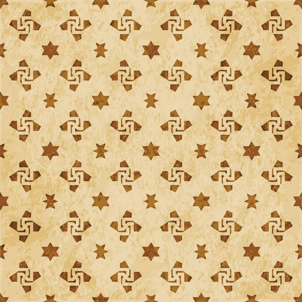 Retro brown Islam seamless geometry pattern background eastern s