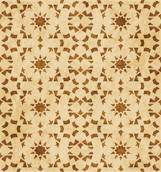 Retro kahverengi Islam sorunsuz geometri desen arka plan Doğu s