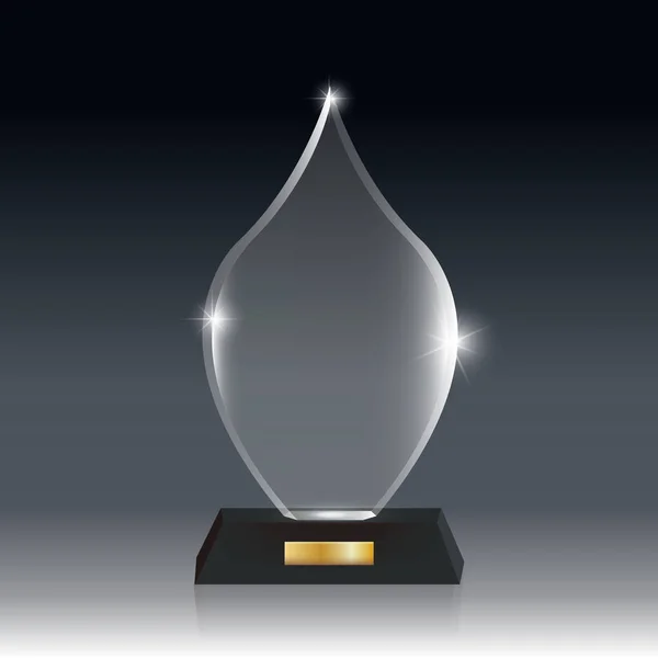 Download Glass plaque mockup | Blank tall glass trophy mockup. Empty acrylic award design mock up ...