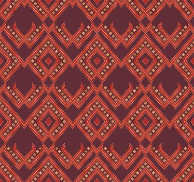 Sorunsuz arka plan Güneydoğu Asya retro Aborijin geleneksel