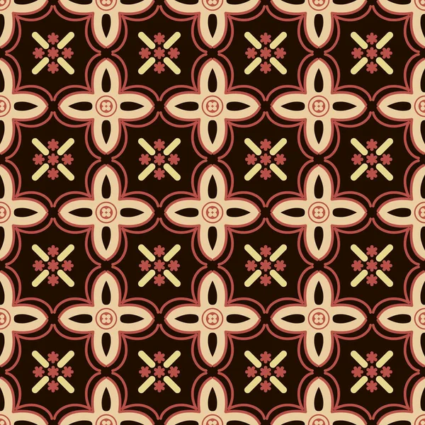 Fondo sin costuras sureste asiático retro aborigen tradicional — Vector de stock