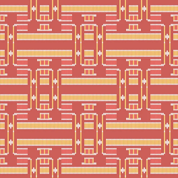 Fondo sin costuras sureste asiático retro aborigen tradicional — Vector de stock