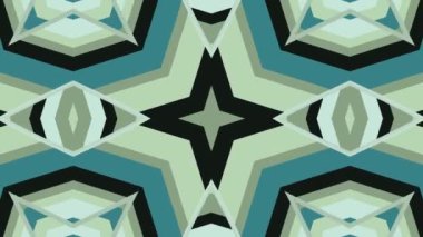 Kaleydoskop sorunsuz döngü sıra mandala desenler çok renkli hareketli grafik arka plan soyut. Yoga için ideal, kulüpleri, gösterir