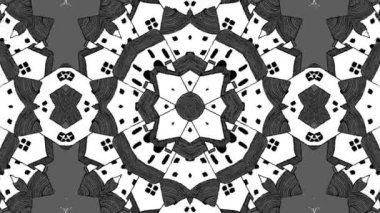 Kaleydoskop sorunsuz döngü sıra mandala desenler çok renkli hareketli grafik arka plan soyut. Yoga için ideal, kulüpleri, gösterir