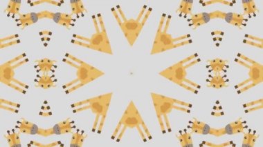 Kaleydoskop sorunsuz döngü sıra mandala desenler çok renkli hareketli grafik arka plan soyut. Yoga için ideal, kulüpleri, gösterir