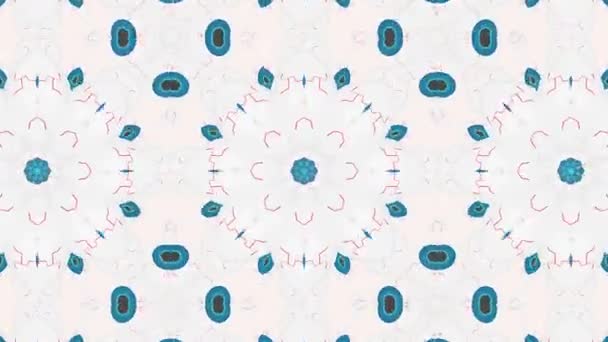 Kaleidoskop Nahtlose Schleifensequenz Mandala Muster Abstrakte Mehrfarbige Bewegungsgrafik Hintergrund Ideal — Stockvideo