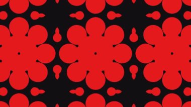 Kaleydoskop sorunsuz döngü sıra mandala desenler çok renkli hareketli grafik arka plan soyut. Yoga için ideal, kulüpleri, gösterir