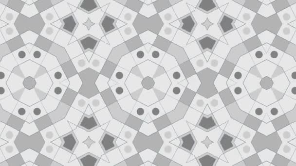 Kaleidoscope Seamless Loop Sequence Mandala Patterns Abstract Multicolored Motion Graphics — Stock Video