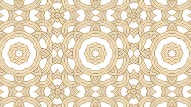 Kaleydoskop sorunsuz döngü sıra mandala desenler çok renkli hareketli grafik arka plan soyut. Yoga için ideal, kulüpleri, gösterir