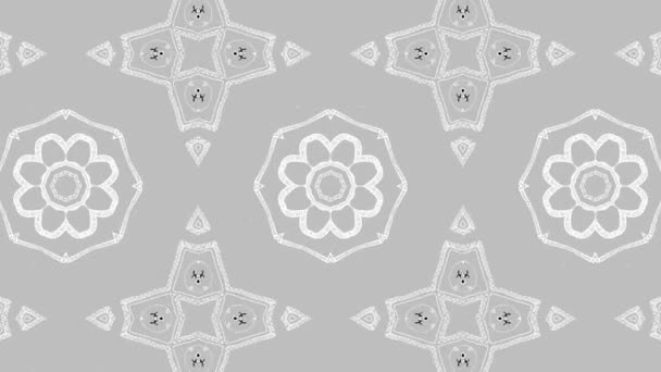 Kaleidoskop Nahtlose Schleifensequenz Mandala Muster Abstrakte Mehrfarbige Bewegungsgrafik Hintergrund Ideal — Stockvideo