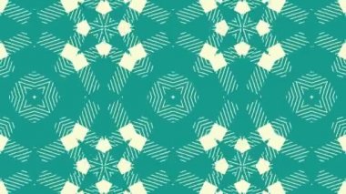 Kaleydoskop sorunsuz döngü sıra mandala desenler çok renkli hareketli grafik arka plan soyut. Yoga için ideal, kulüpleri, gösterir